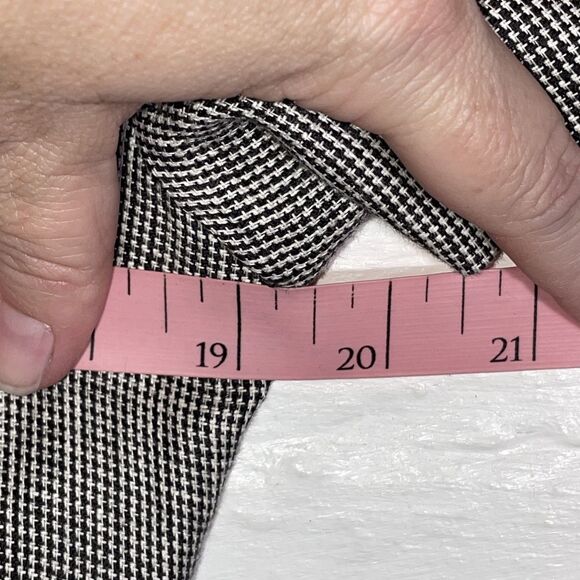 Vintage Irish Linen Check Shirt Dress Size 10 Y2K Button Front Belted Talbots - Picture 10 of 12